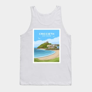 Criccieth Beach in Gwynedd - North Wales Tank Top